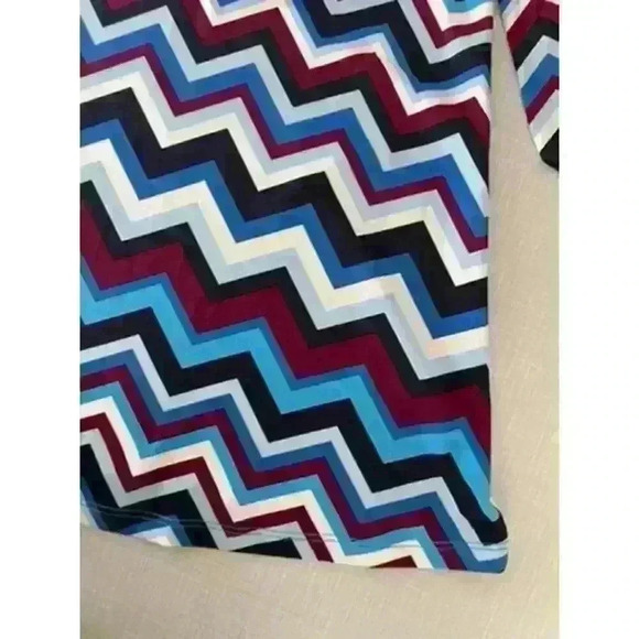 Leota Sz S Petite Perfect Wrap Dress Knit Navy Print 3/4 Slv Work Comfy Casual - Picture 14 of 16